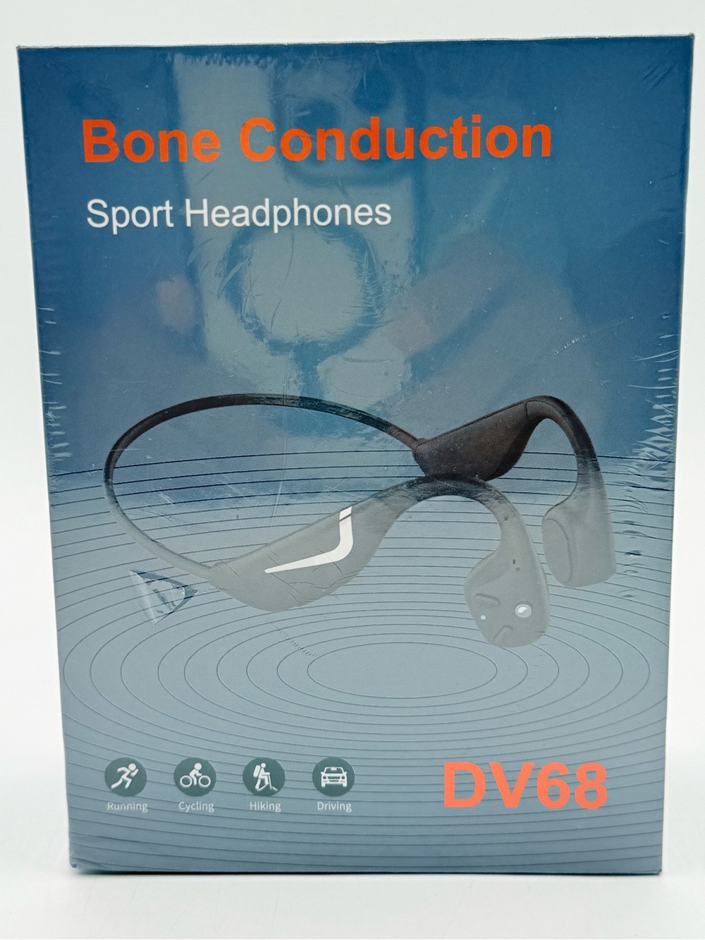 Bone Conduction Sport Headphones DV68 Bluetooth 5.3 IP67 Open Ear New Sealed